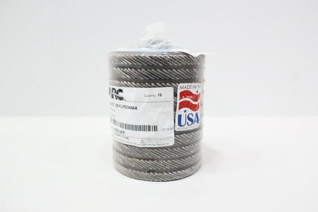 SET OF 10 ARC 10814FF FLAP DISC 4-1/2IN X 5/8-11 40 GRIT