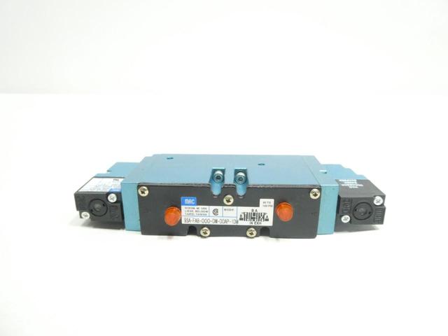 MAC 93A-FAB-000-DM-DDAP-1DM PNEUMATIC SOLENOID VALVE 24V-DC 120PSI