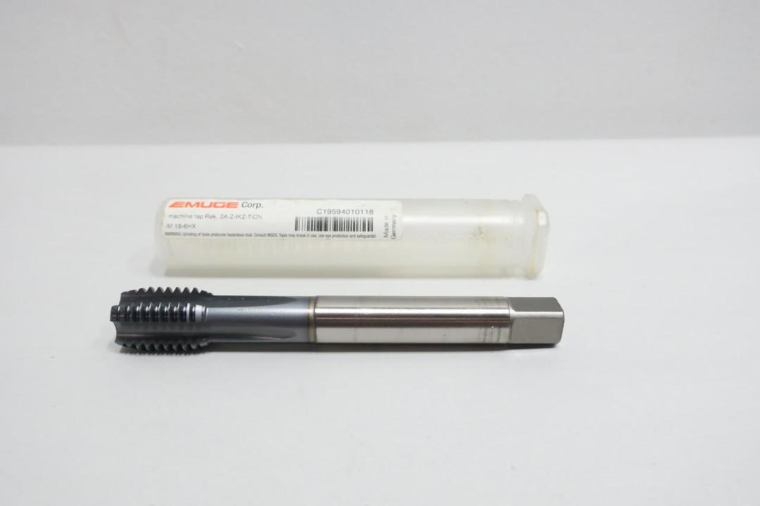 EMUGE M18-6HX SPIRAL FLUTE TAP