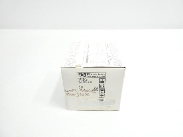 FUJI SA33CM BM3ASC-002 MOLDED CASE CIRCUIT BREAKER 3P 2A AMP 500V-AC