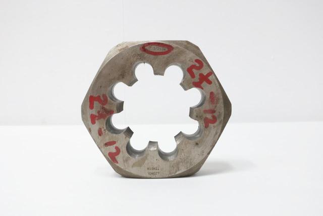WIDELL 104027 2 1/2-12 HEX DIE 2-1/2IN