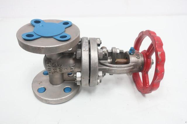 WARREN 1306WA MANUAL STAINLESS FLANGED WEDGE GATE VALVE 1IN 300