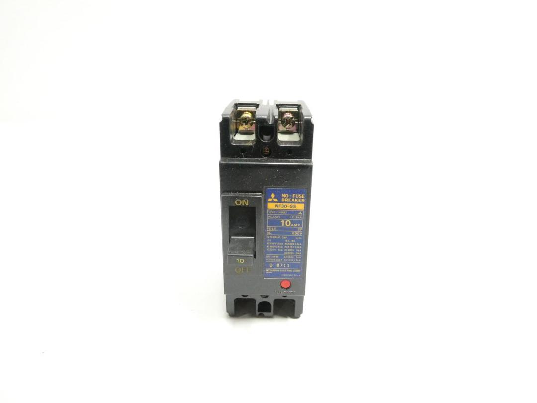 MITSUBISHI NF30-SS-2P-10A MOLDED CASE CIRCUIT BREAKER 2P 10A AMP 220V-AC
