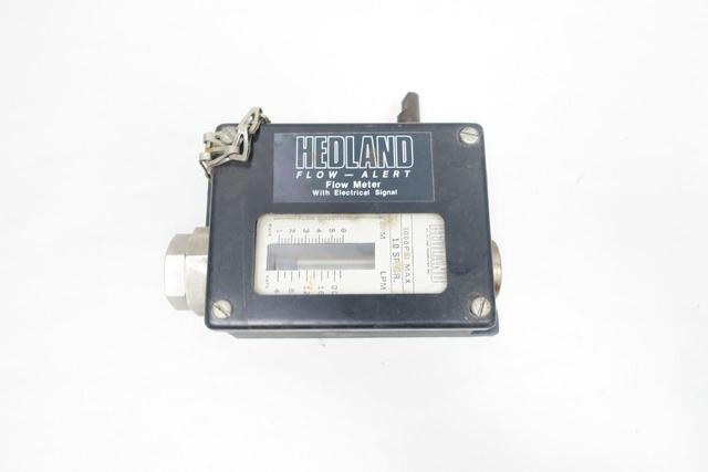 HEDLAND FLOW-ALERT VARIABLE AREA FLOW METER 1-6GPM 1/2IN NPT