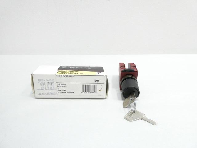 GENERAL ELECTRIC GE P9XSCD0K95 2 POS KEY SELECTOR SWITCH