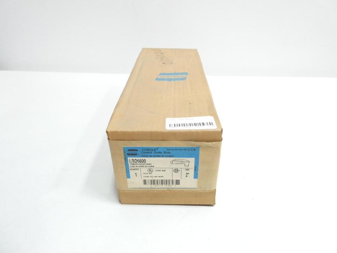 CROUSE HINDS LBD6600 CONDULET IRON CONDUIT OUTLET BODY 2IN