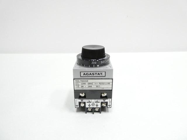 AGASTAT 7022AE TIME DELAY RELAY 20-200SEC 120V-AC