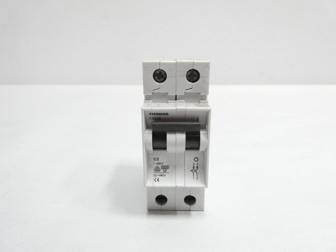 SIEMENS 5SX22 CIRCUIT BREAKER 2P 480V-AC