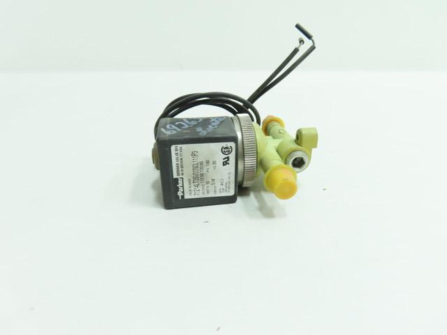 PARKER 71214LT3SV00N0L111P3 PNEUMATIC SOLENOID VALVE 120V-AC 20PSI