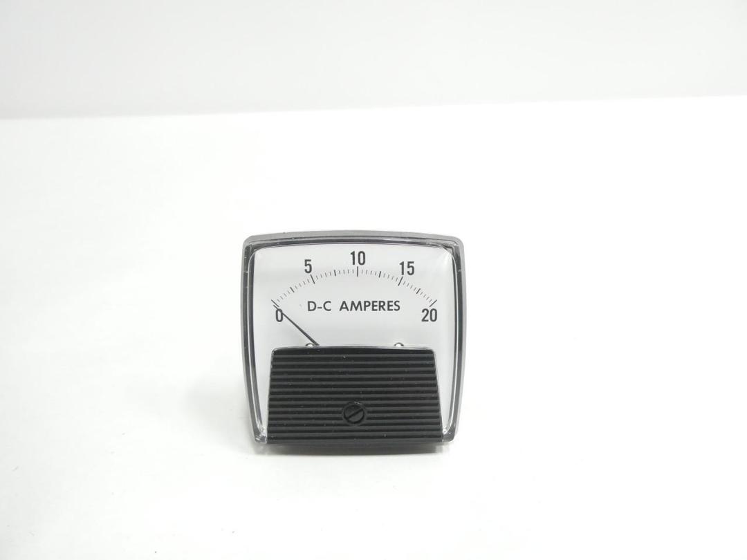GENERAL ELECTRIC GE 50-254200NGNG1 AMMETER 0-20DC AMP