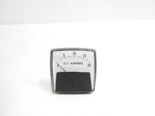GENERAL ELECTRIC GE 50-254200NGNG1 AMMETER 0-20DC AMP