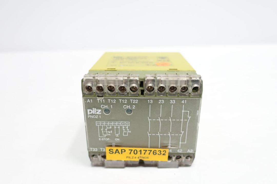 PILZ PNOZ1 SAFETY RELAY 24V-DC