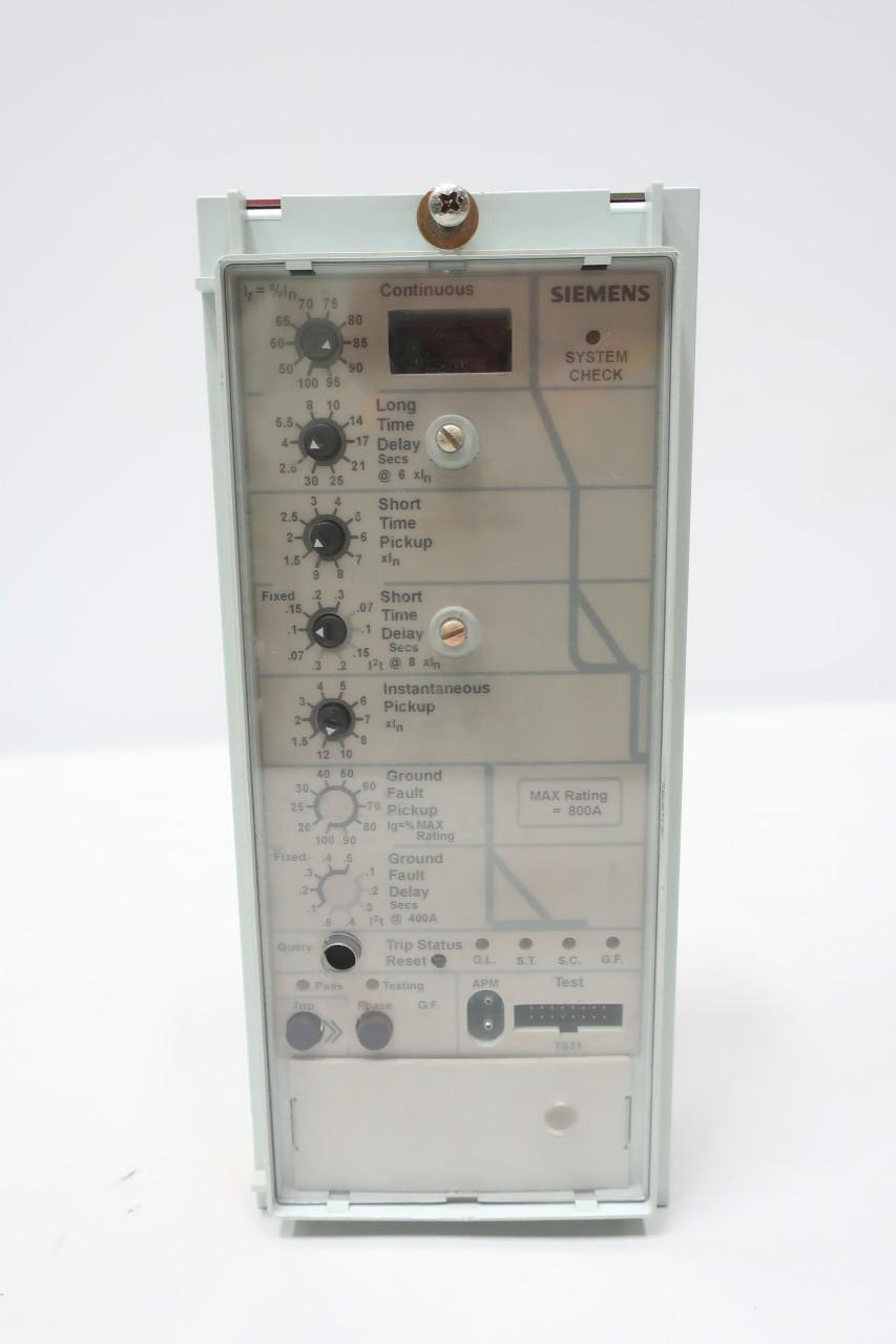 SIEMENS SB08TLSI TYPE SB TRIP UNIT 800A AMP