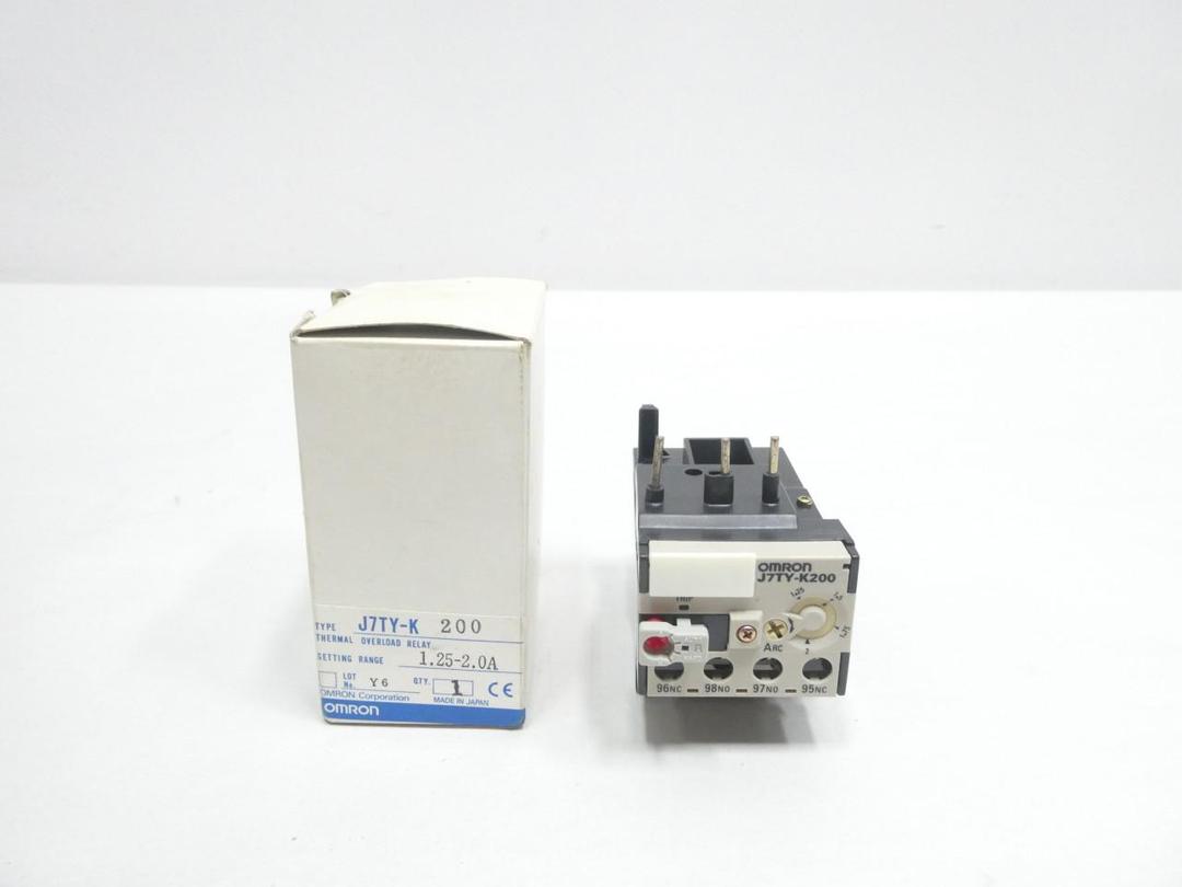 OMRON J7TY-K200 OVERLOAD RELAY 1.25-2A AMP