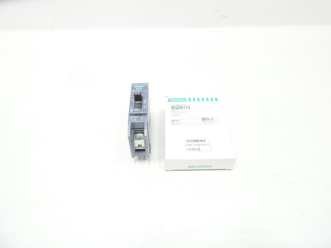 SIEMENS BQD6115 MOLDED CASE CIRCUIT BREAKER 1P 15A