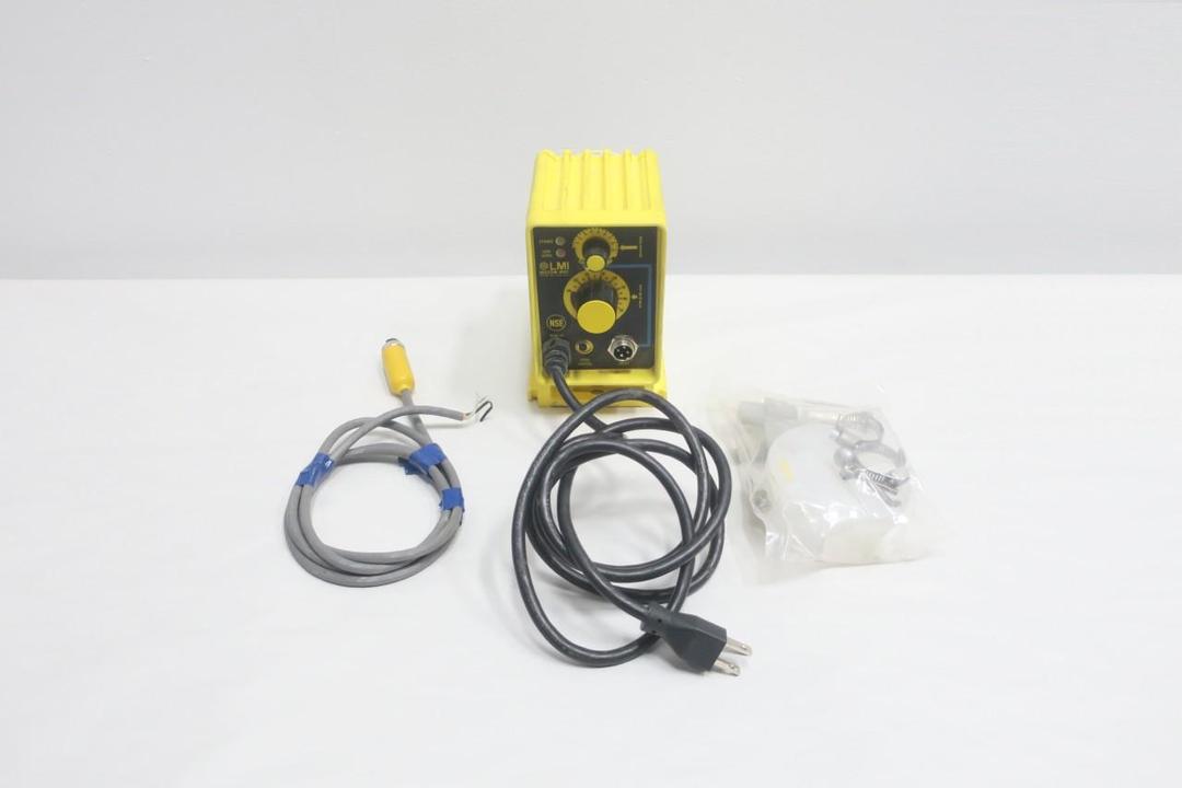 LMI MILTON ROY P741-155HV METERING PUMP 0.58GPH 250PSI 120V-AC