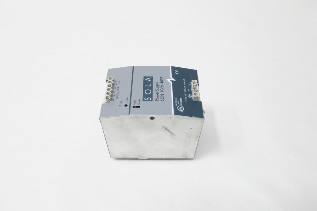SOLA SDN 10-24-100P POWER SUPPLY 115/230V-AC 10A 24V-DC