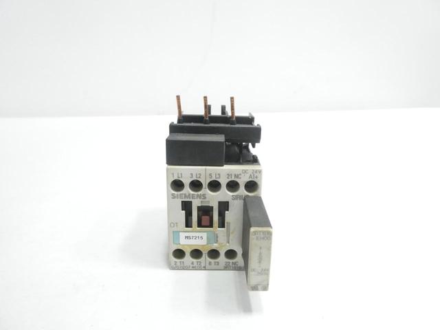 SIEMENS 3RT1016-1BB42 AC CONTACTOR 24V-DC 20A AMP 5HP