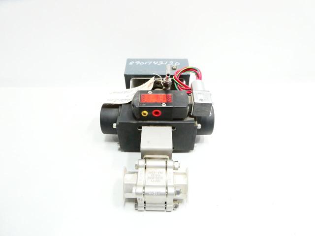 K-BALL F180-S-H-T-2-SE-L-006 PNEUMATIC STAINLESS BALL VALVE 3/4IN NPT