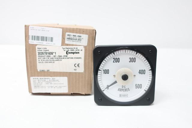 CROMPTON 007-05AA-EYSF AMMETER 0-500DC AMP