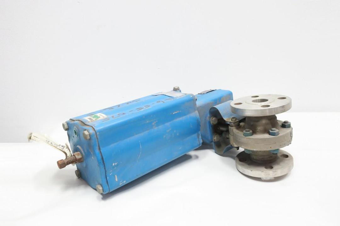 KAMYR-NELES PDA01.5AAS PNEUMATIC STAINLESS FLANGED BALL VALVE 1-1/2IN 300