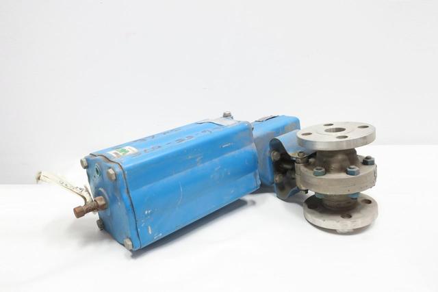KAMYR-NELES PDA01.5AAS PNEUMATIC STAINLESS FLANGED BALL VALVE 1-1/2IN 300