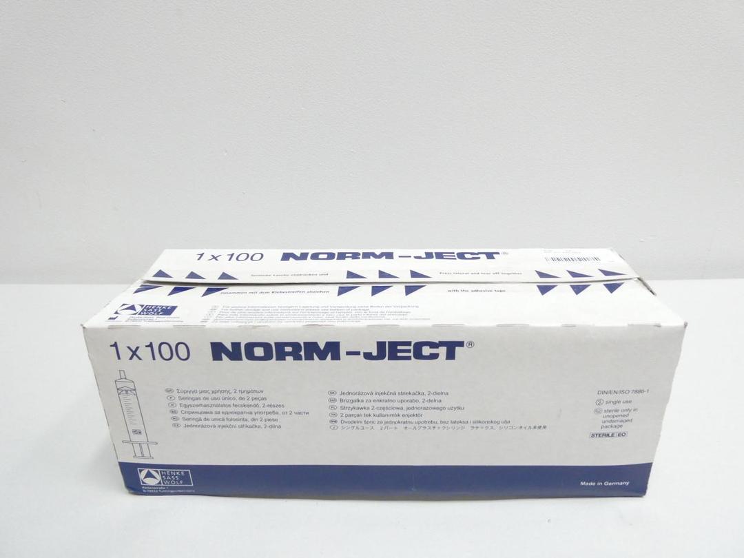 BOX OF 100 NORM-JECT 4100-000V0 10ML 12ML SYRINGE