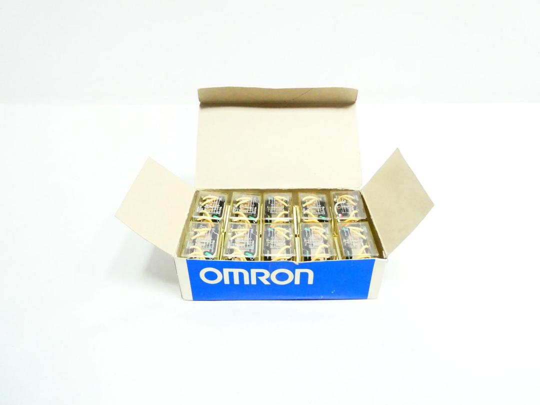 BOX OF 10 OMRON LY4N-D2 PLUG-IN RELAY 24V-DC