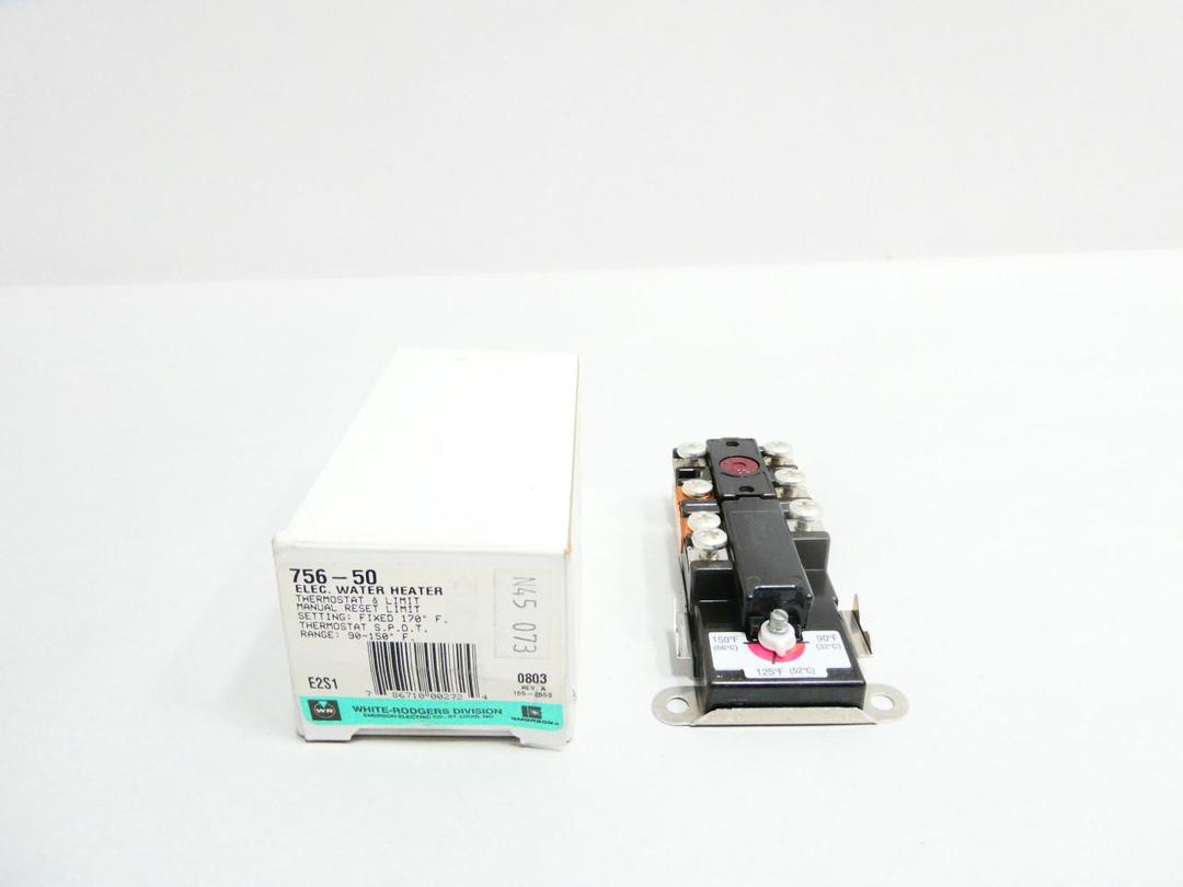 WHITE RODGERS 756-50 ELECTRIC WATER HEATER THERMOSTAT 90-150F 480V-AC