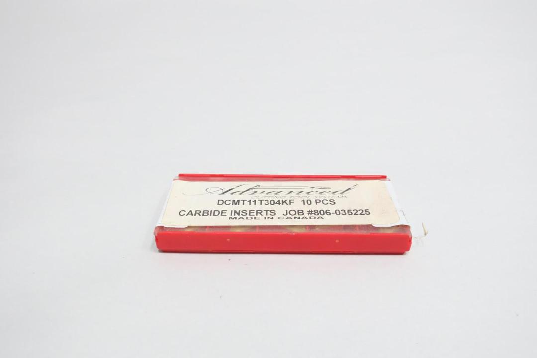 PACK OF 10 SANDVIK DCMT 11 T3 04-KF DCMT 3(2.5)1-KF CARBIDE INSERT