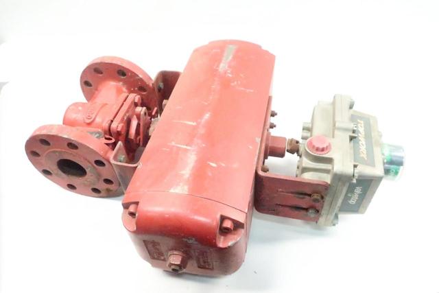 FLOWSERVE 2-G4-31C81OTOM33W PNEUMATIC STEEL FLANGED PLUG VALVE 2IN