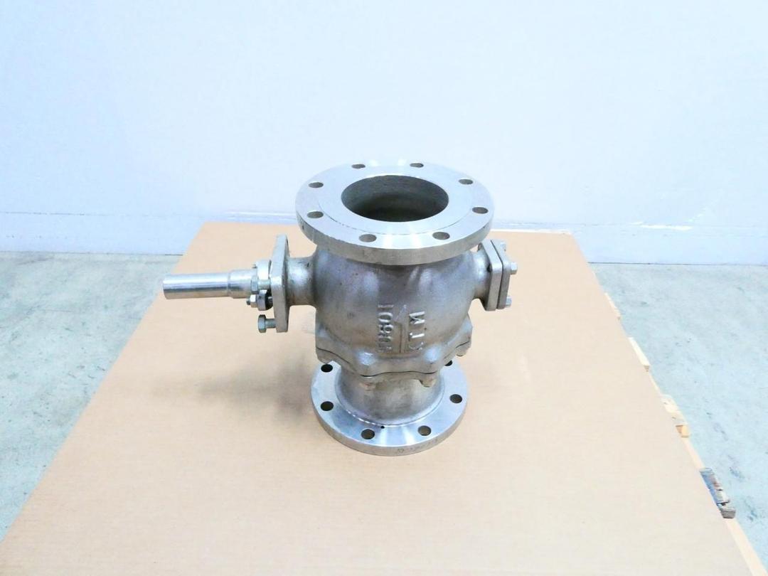 KTM W0601 STAINLESS FLANGED V-PORT BALL VALVE 6IN 150