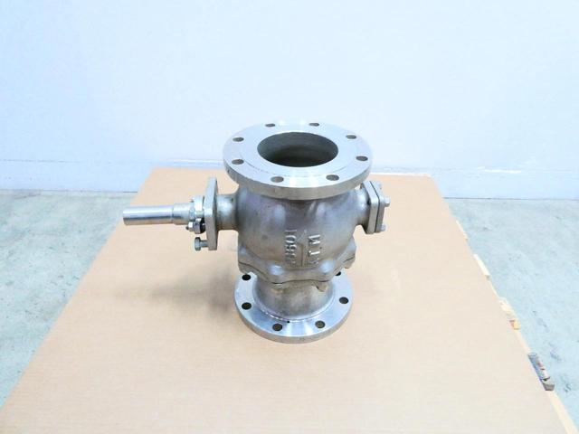 KTM W0601 STAINLESS FLANGED V-PORT BALL VALVE 6IN 150
