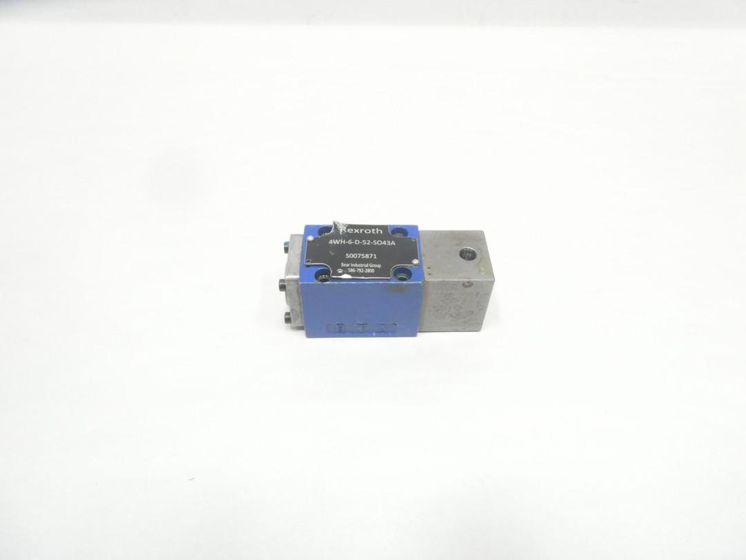 REXROTH 4WH-6-D-52-SO43A HYDRAULIC CHECK VALVE