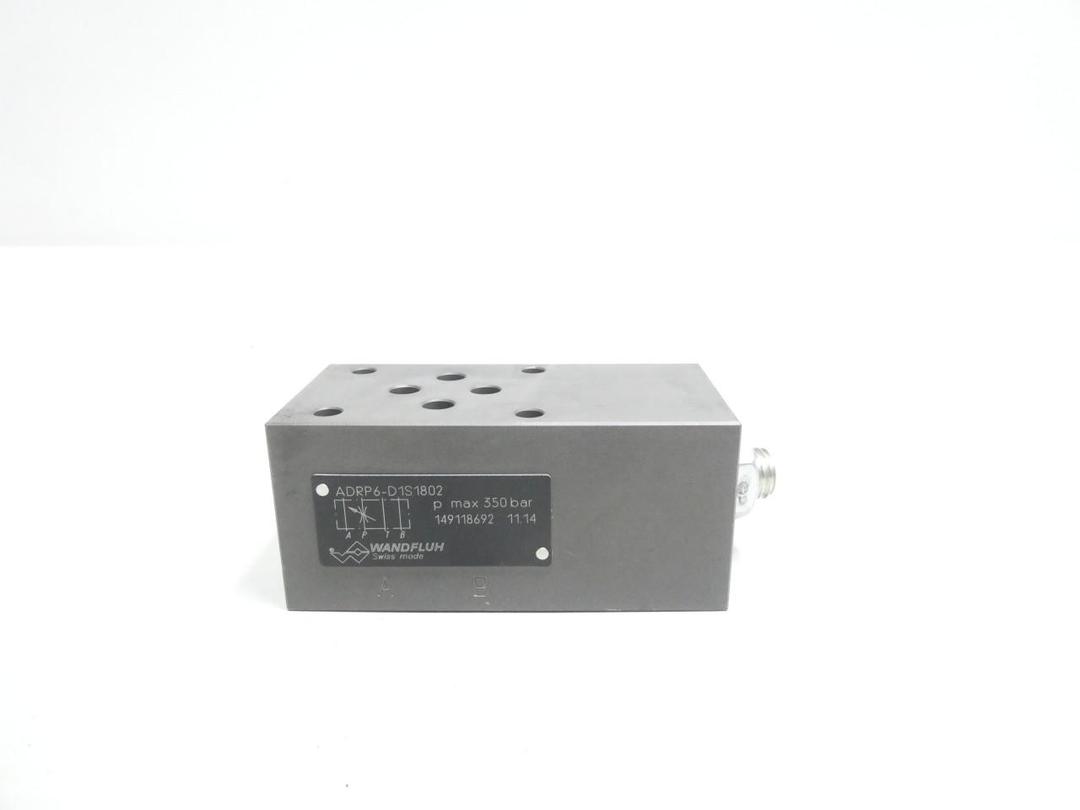 WANDFLUH ADRP6-S1802-D1 HYDRAULIC DIRECTIONAL CONTROL VALVE 350BAR