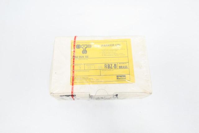 BOX OF 3 PARKER 10-8-10 RBZ-B MALE RUN TEE 5/8IN TUBE X 5/8IN TUBE X 1/2IN NPT