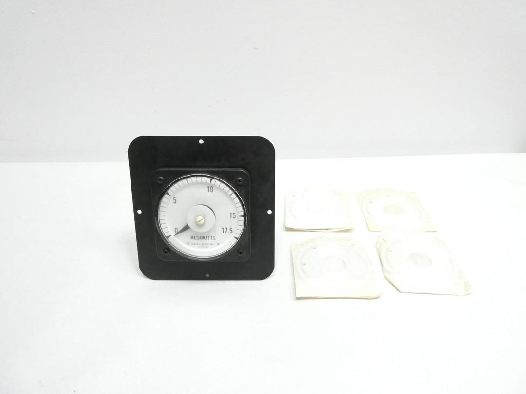 GENERAL ELECTRIC GE 50-103221AMGG1FAA POWER PANEL METER 0-17.5MW