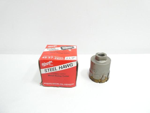 MILWAUKEE 49-57-2500 STEEL HAWG CARBIDE-TIPPED METAL BORING CUTTER 2-1/2IN