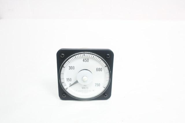 GENERAL ELECTRIC GE AB40 50-103021PZSM2 VOLTMETER 0-750 AC VOLTS