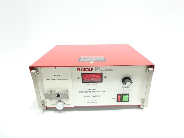 WOLF 5000.80 CINE-ARM FIBERLIGHT PROJECTOR/LIGHT SOURCE 120-220V-AC