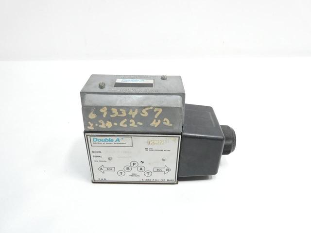 DOUBLE A QJ 5 P 1CA3 HYDRAULIC SOLENOID VALVE 1000PSI 120V-AC
