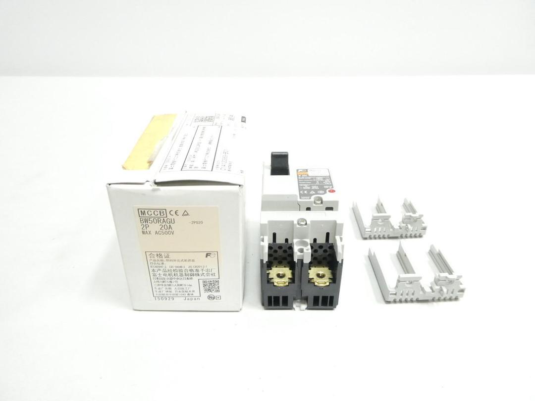 FUJI BW50RAGU-2P020 CIRCUIT BREAKER 2P 20A AMP 690V-AC