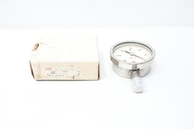 AMETEK 540L 151850 PRESSURE GAUGE 4IN 1/2IN NPT 30-0IN-HG