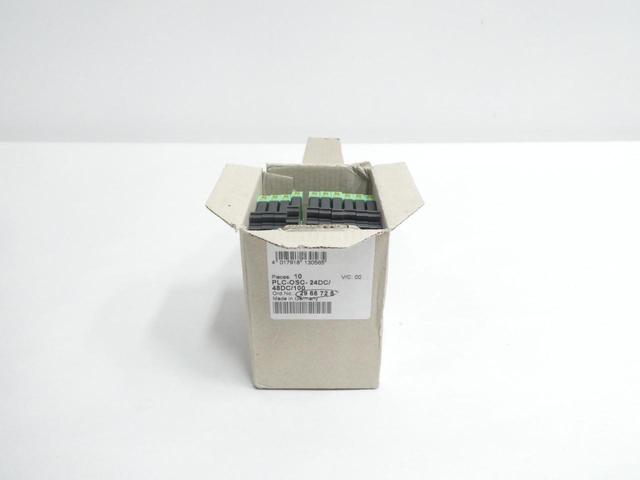 BOX OF 10 PHOENIX CONTACT PLC-OSC-24DC/48DC/100 SOLID STATE RELAY MODULE