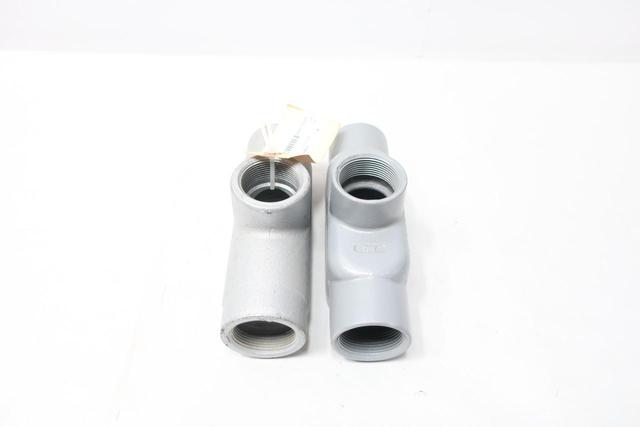 BOX OF 2 KILLARK TB57 TB CONDUIT OUTLET BODY 1-1/2IN