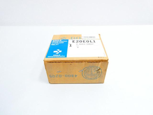 GOULD E20E0L1 OVERLOAD RELAY SIZE 3