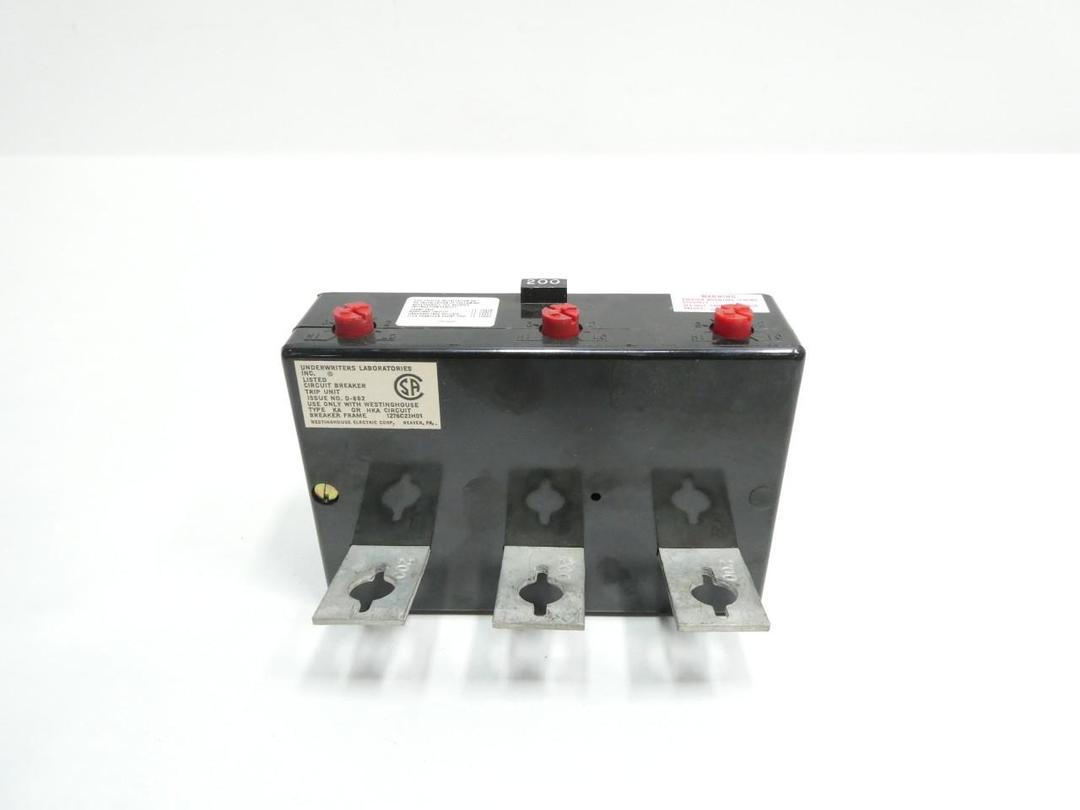 WESTINGHOUSE HKA3200T CIRCUIT BREAKER TRIP UNIT 3P 200A AMP