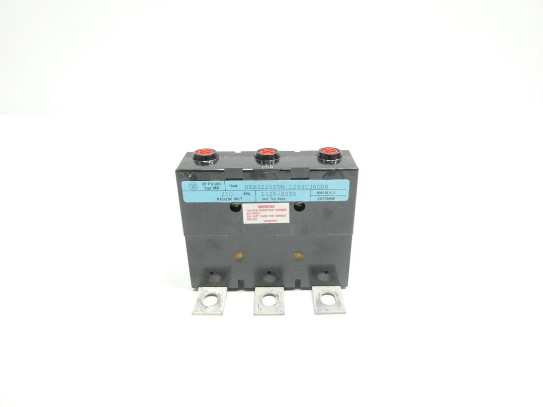 WESTINGHOUSE HKB32250TM 1293C36G08 CIRCUIT BREAKER TRIP UNIT 3P 250A AMP 600V-AC