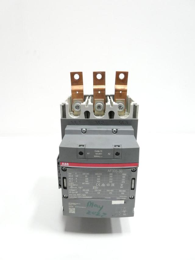 ABB AF305-30 CONTACTOR 100-250V-AC/DC 400A AMP 250HP