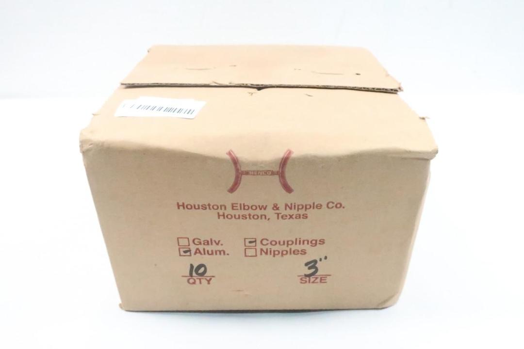 BOX OF 10 HENCO ALUMINUM PIPE COUPLING 3IN